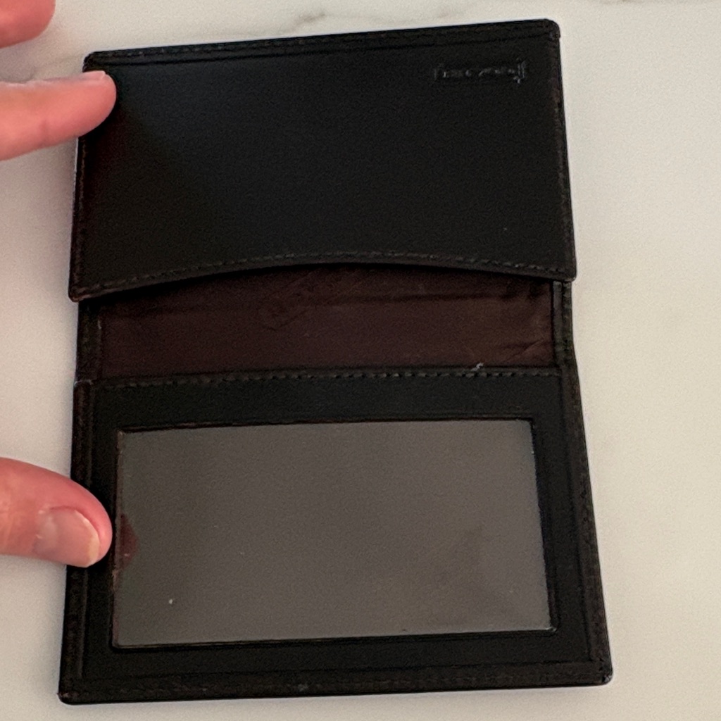 Coach Brown Leather Card Holder